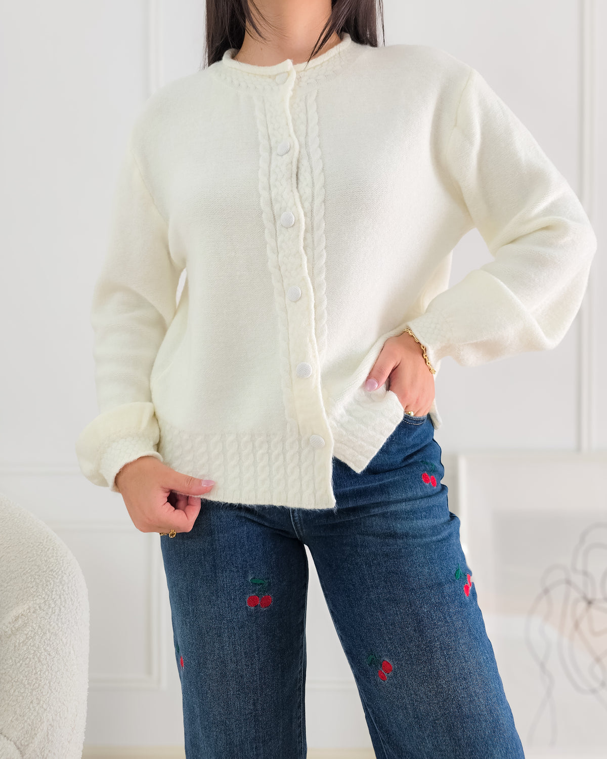 CARDIGAN MATILDE BRANCO