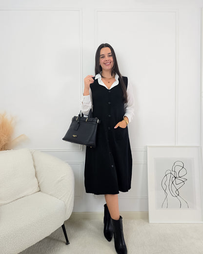 VESTIDO INES PRETO