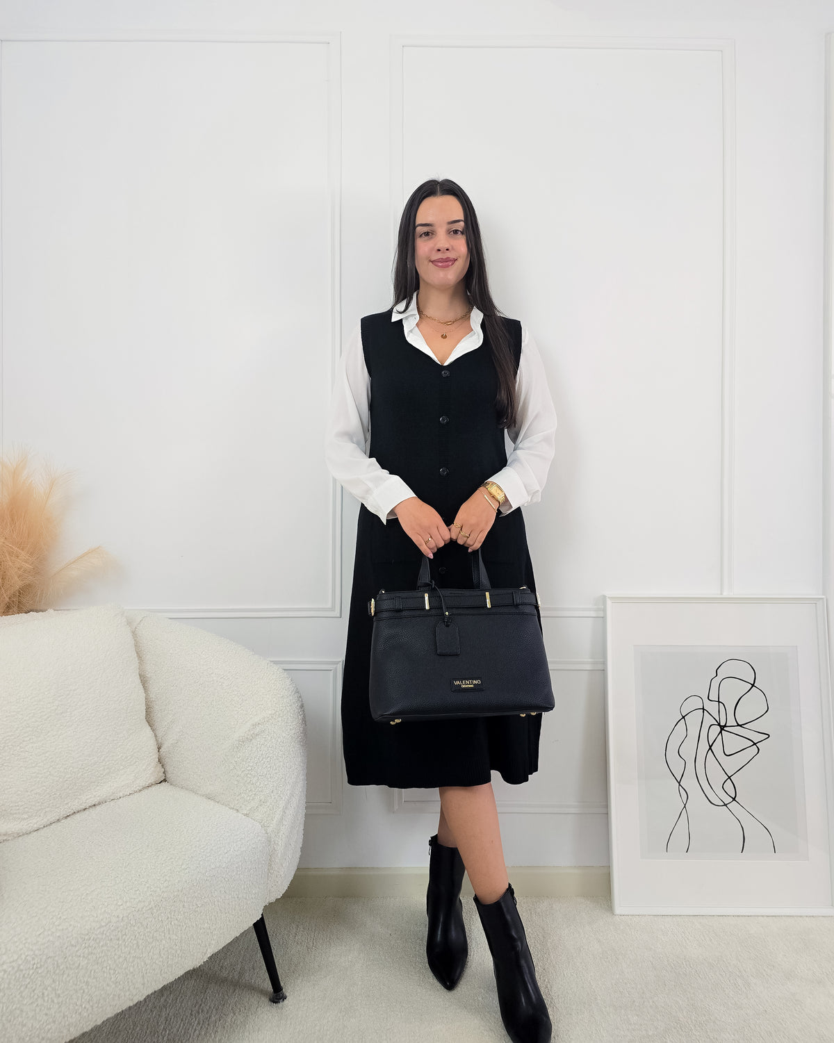 VESTIDO INES PRETO