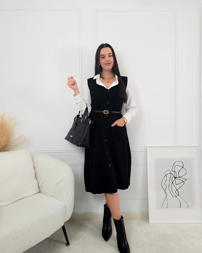 VESTIDO INES PRETO