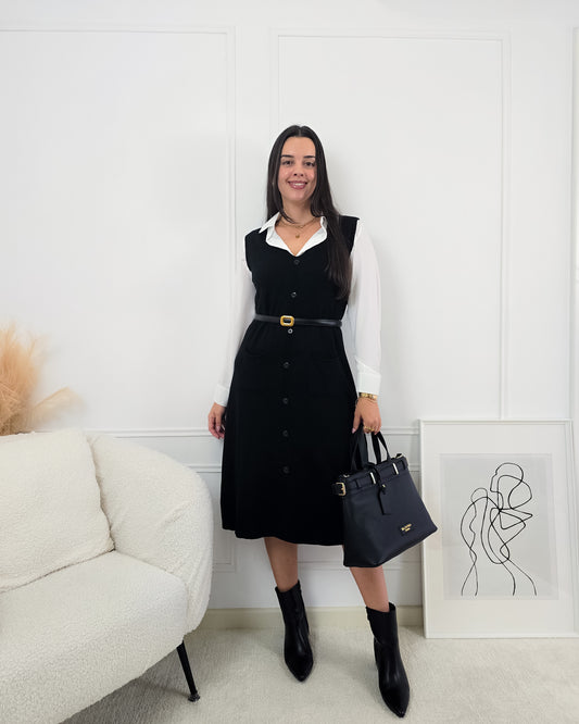 VESTIDO INES PRETO