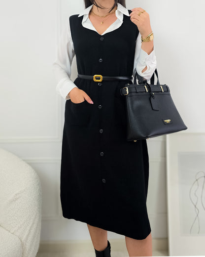 VESTIDO INES PRETO