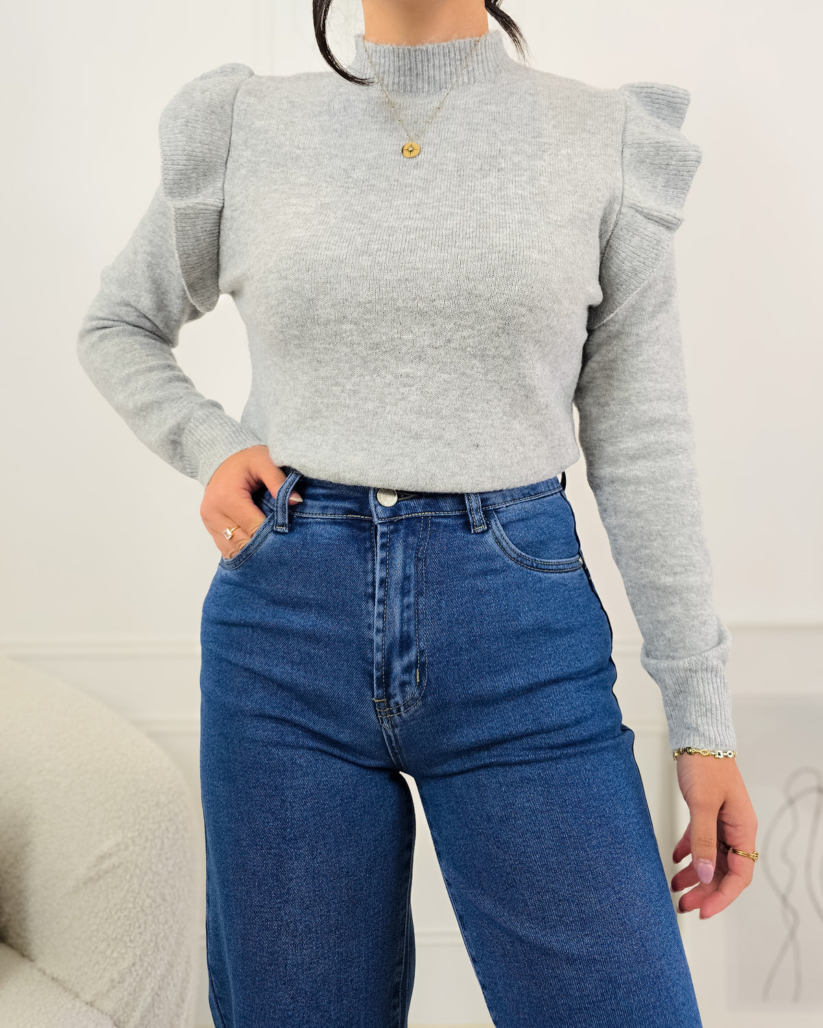 CAMISOLA BEATRIZ CINZA