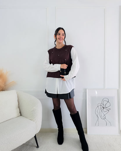 CAMISOLA ALICE CASTANHO