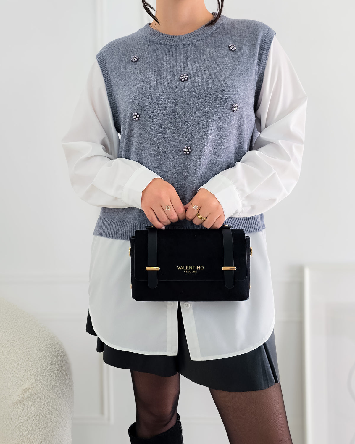 CAMISOLA ALICE CINZA