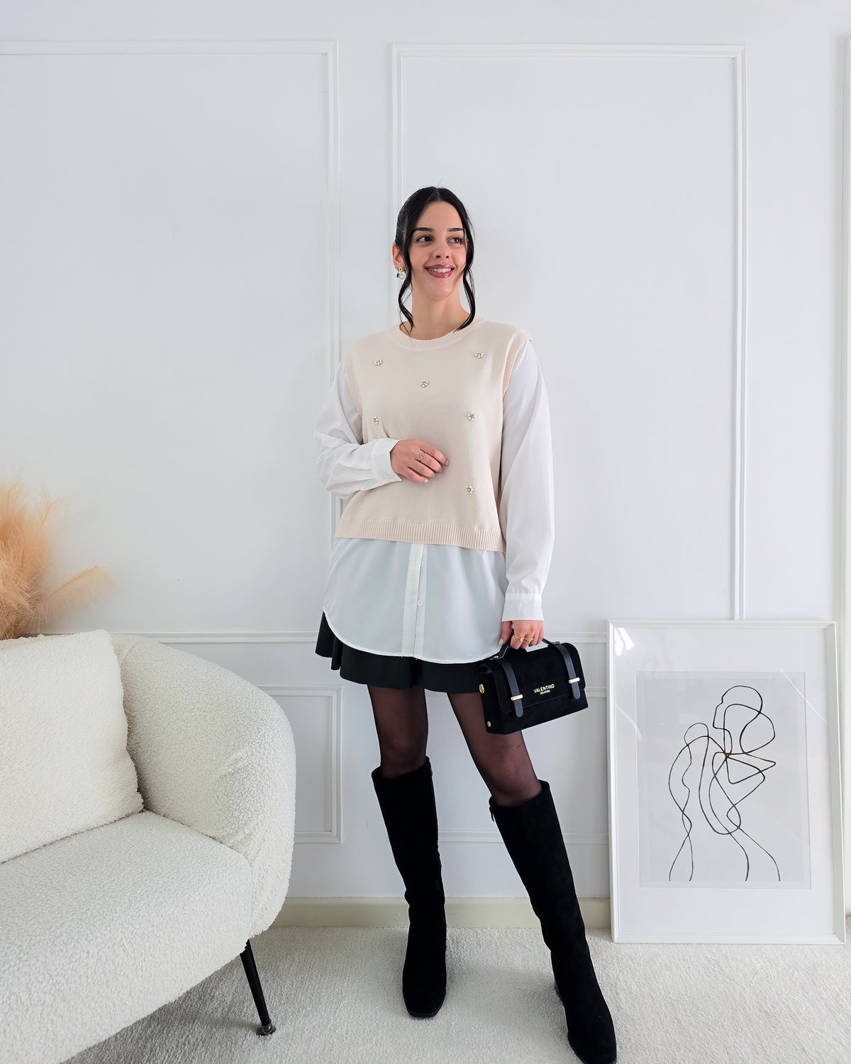 CAMISOLA ALICE BEGE